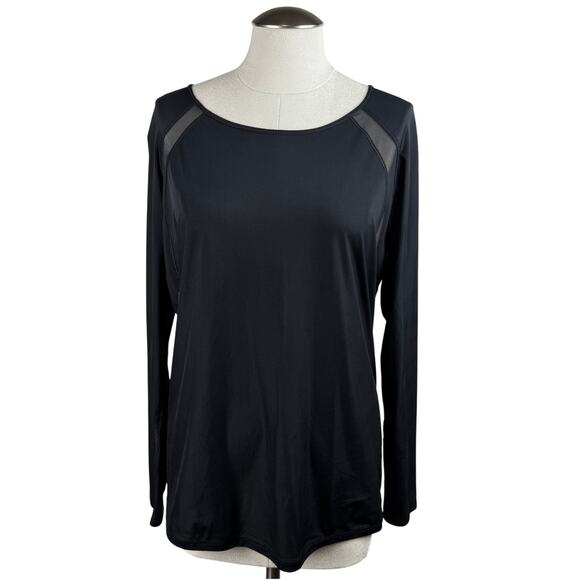 Lululemon Women's If You're Lucky Tee 8 Black Lightweight Cut-Out Mesh Panel Top - Picture 1 of 7